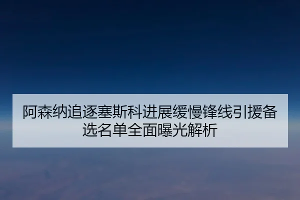 阿森纳追逐塞斯科进展缓慢锋线引援备选名单全面曝光解析